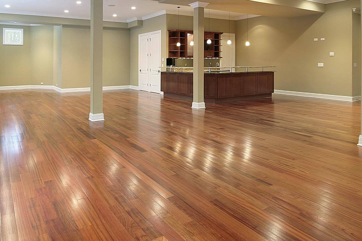 basement wood floors