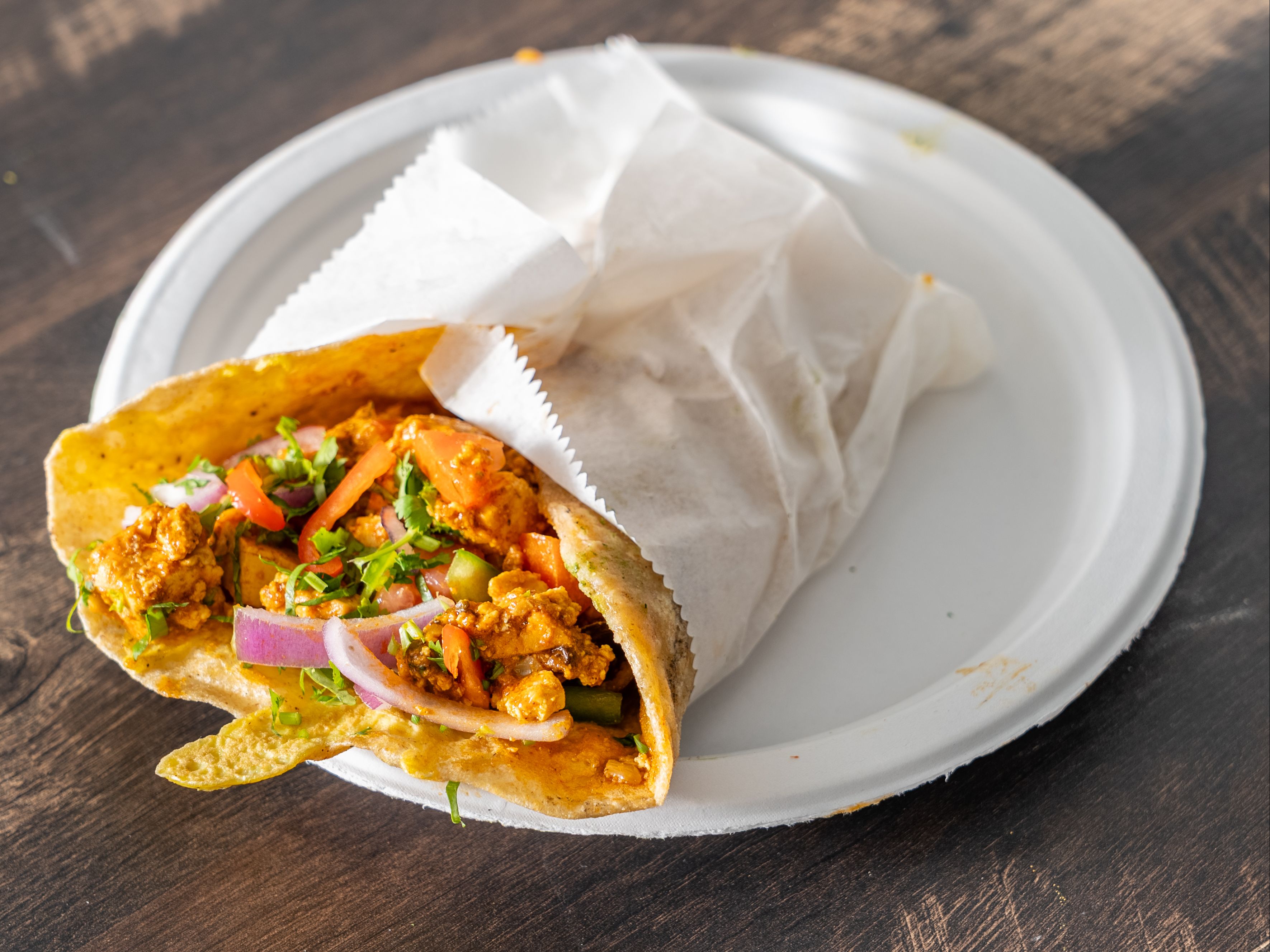 Egg Paneer Roll