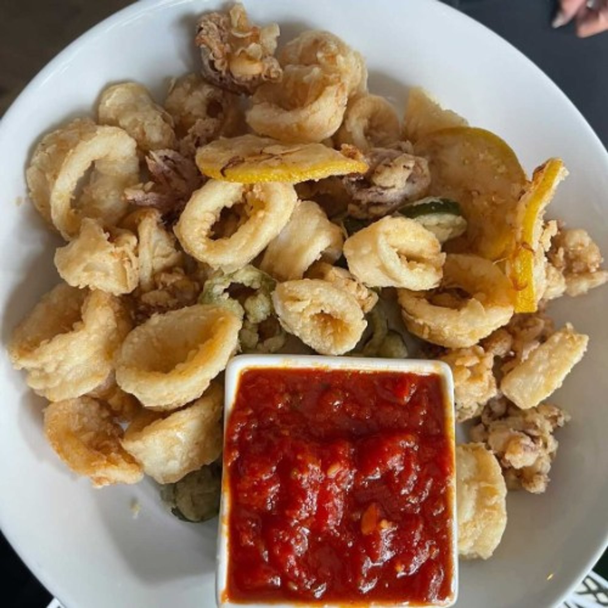 Fried Calamari Arrabiata