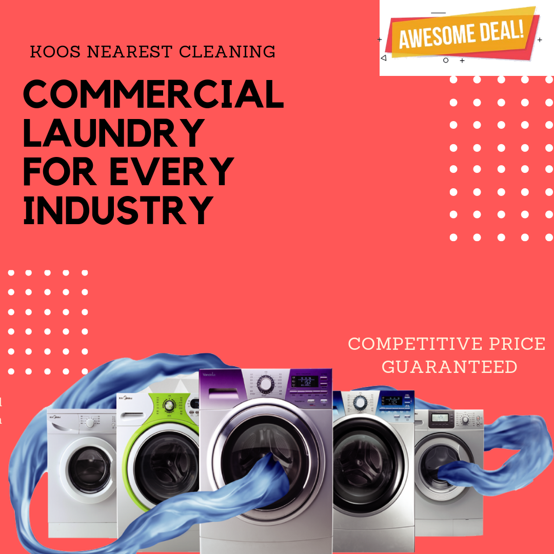 We provide professional commercial laundy service to every industry ranging from cafe's to hospital's. At Koos Commercial Laundromat we strive in our ability to provide excellent customer service, clean linens and happy customers.