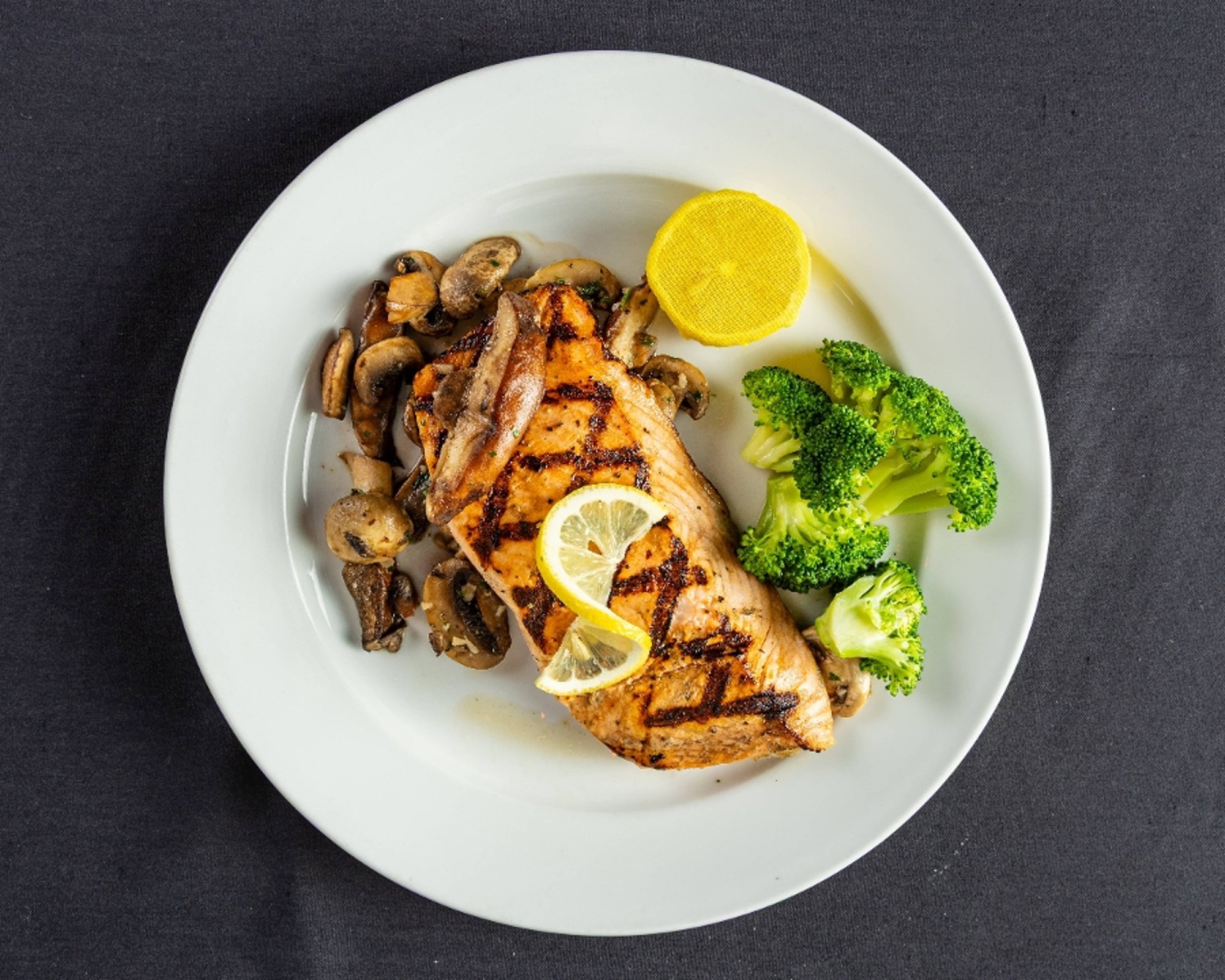 Grilled Salmon Lunch