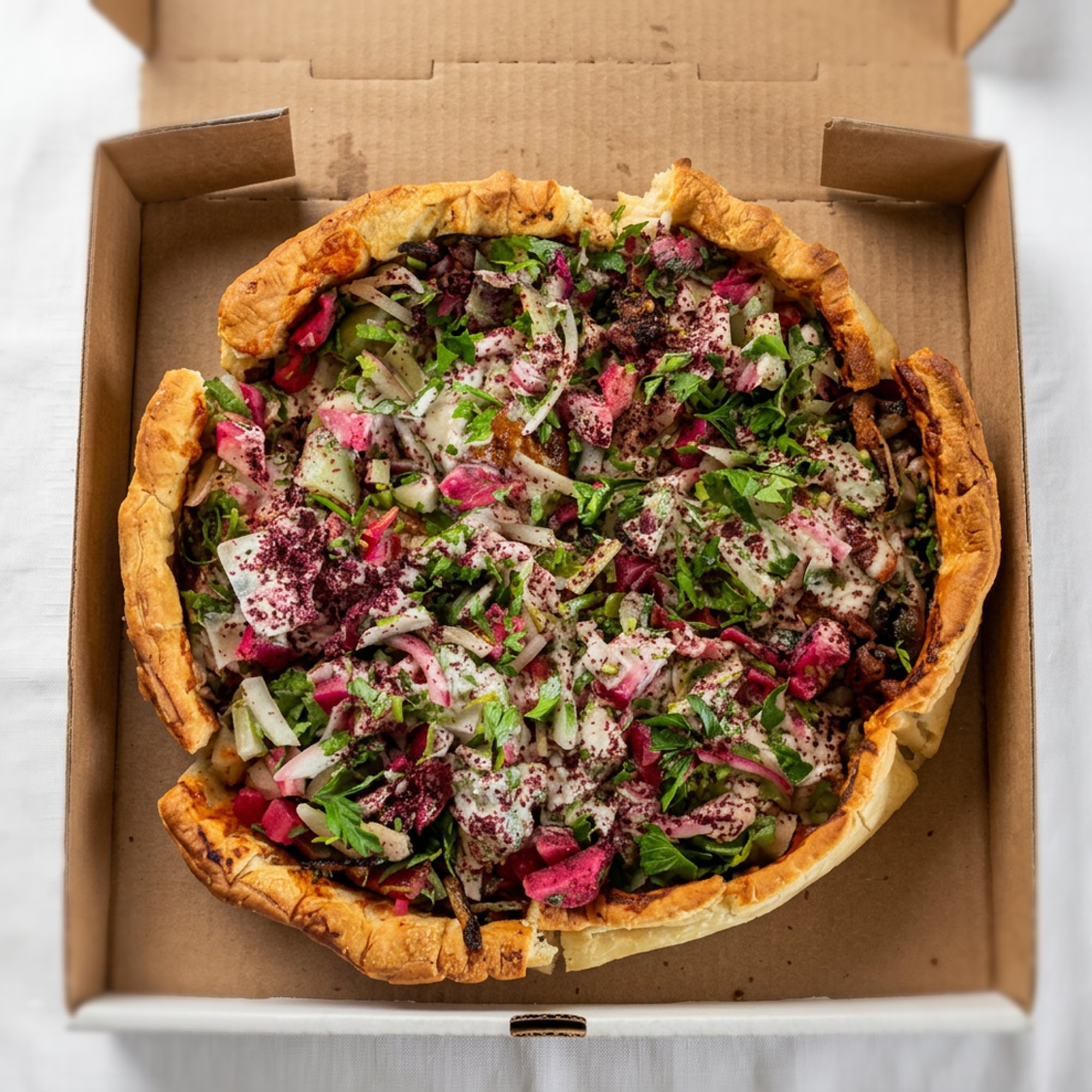 Steak Shawarma Deep Dish