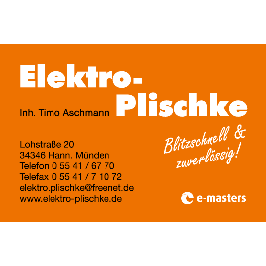 Logo von Elektro Plischke Inh. Timo Aschmann