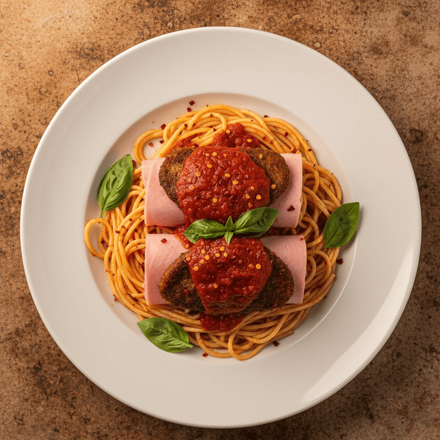 Eggplant Rollatini With Pasta