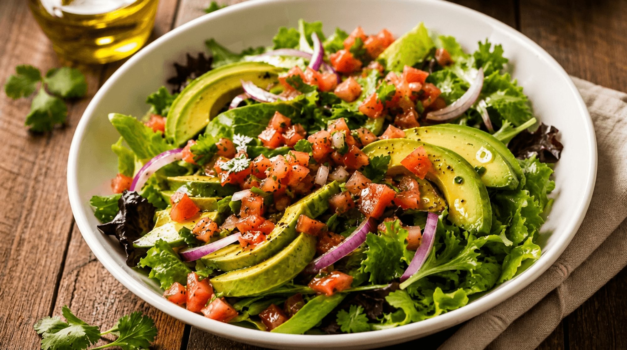 Fresh Avocado Garden Salad