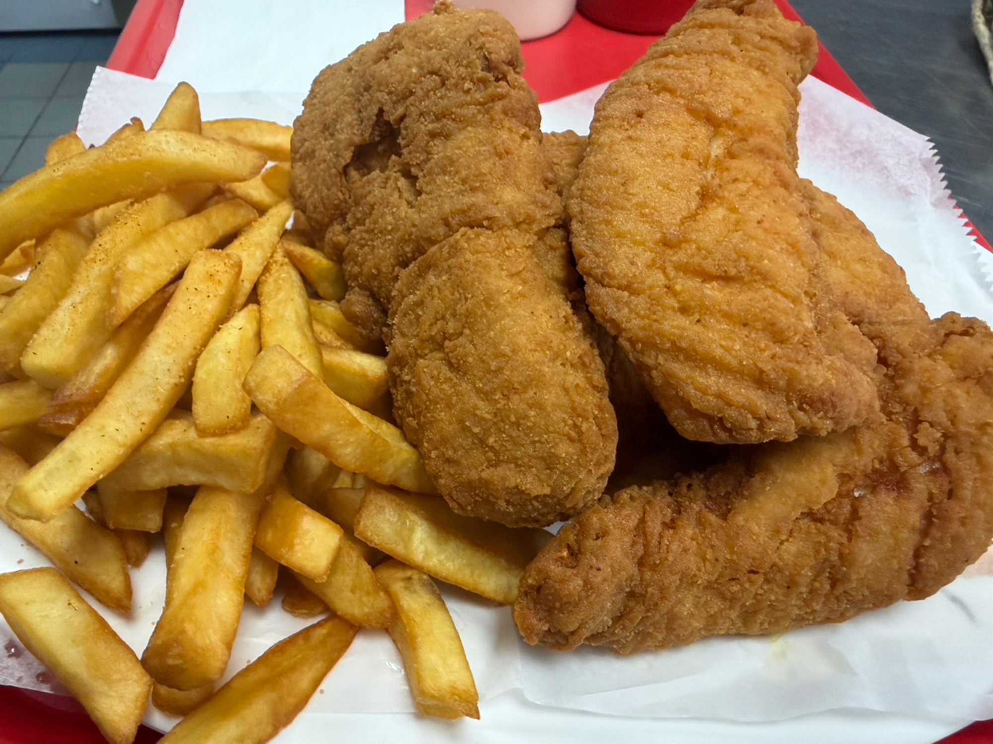 43. 3 Chicken Tenders with Fries