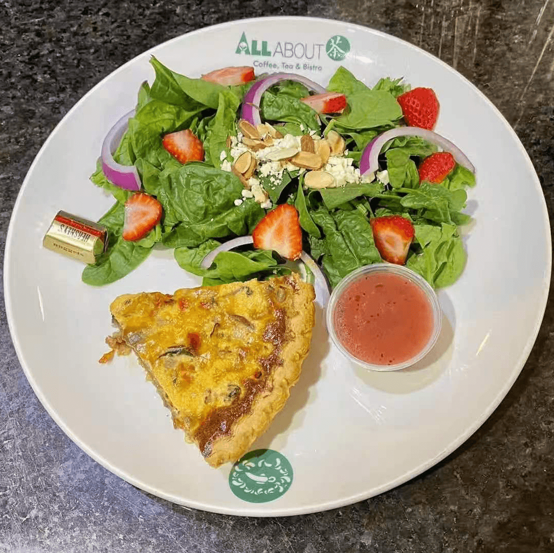 Spinach & Mushroom Quiche