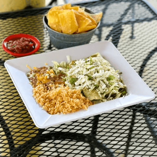 Green Chile Chicken Enchilada