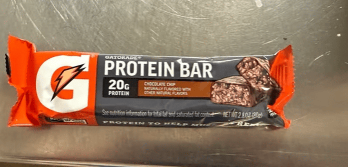Choc Chip Gatorade Protein Bar 20 Grams