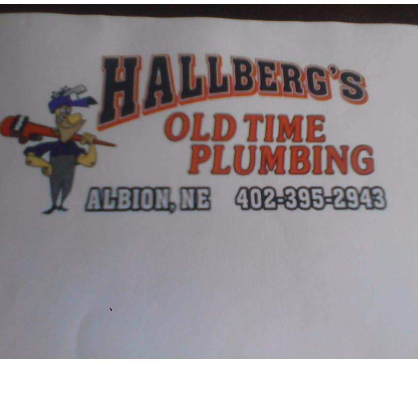 Hallberg's Old Time Plumbing Logo