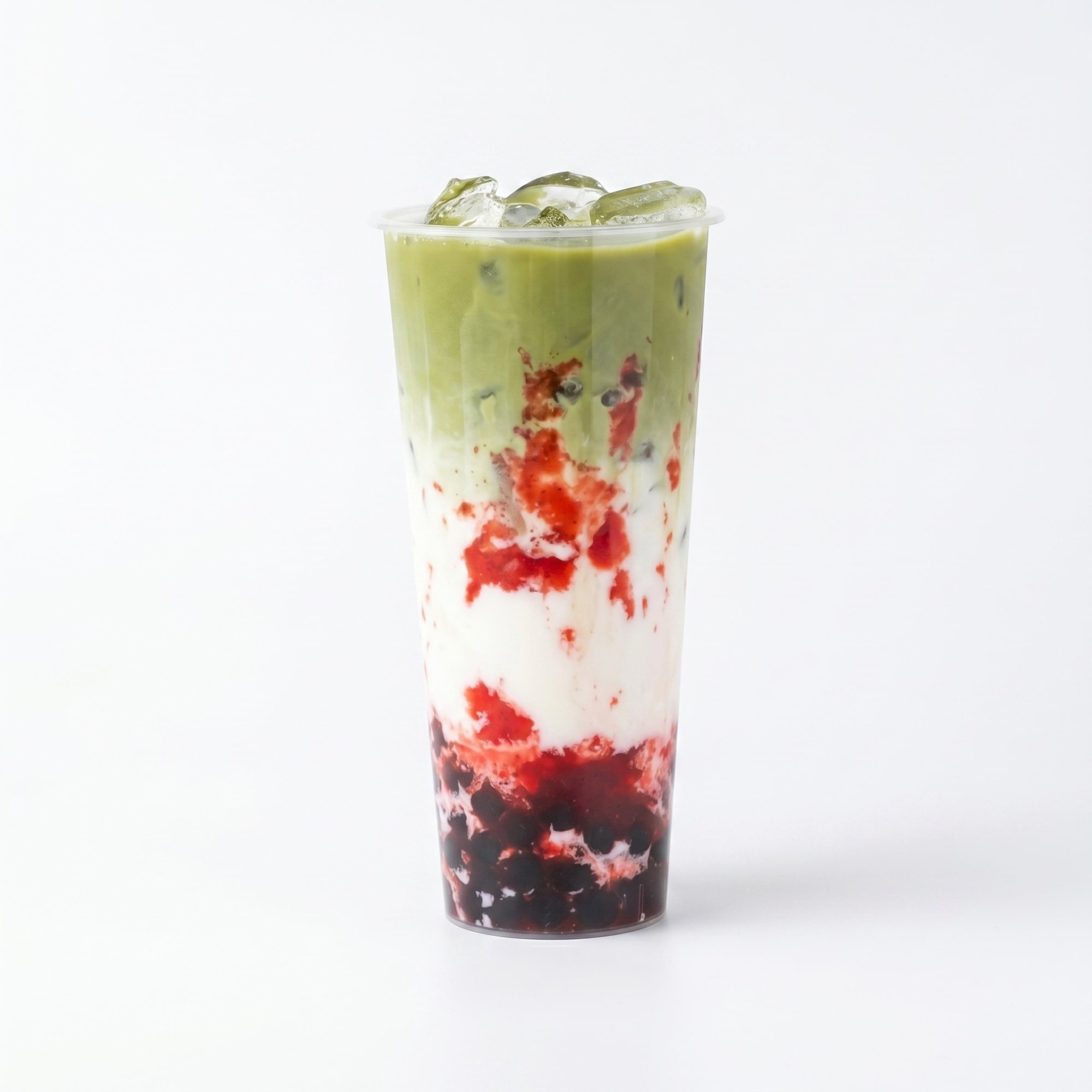 Strawberry Matcha Milk Tea