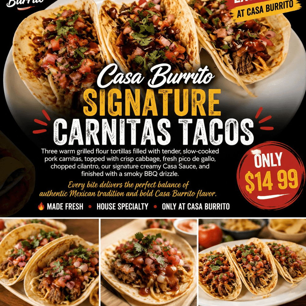 Signature Carnitas Tacos