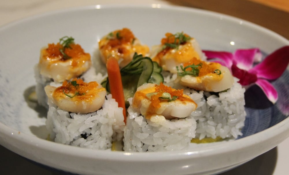 B.S.C: Baked Scallop on CA roll