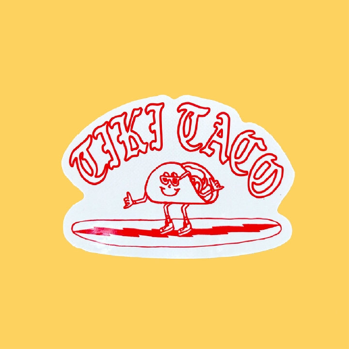 TACO GUY STICKER