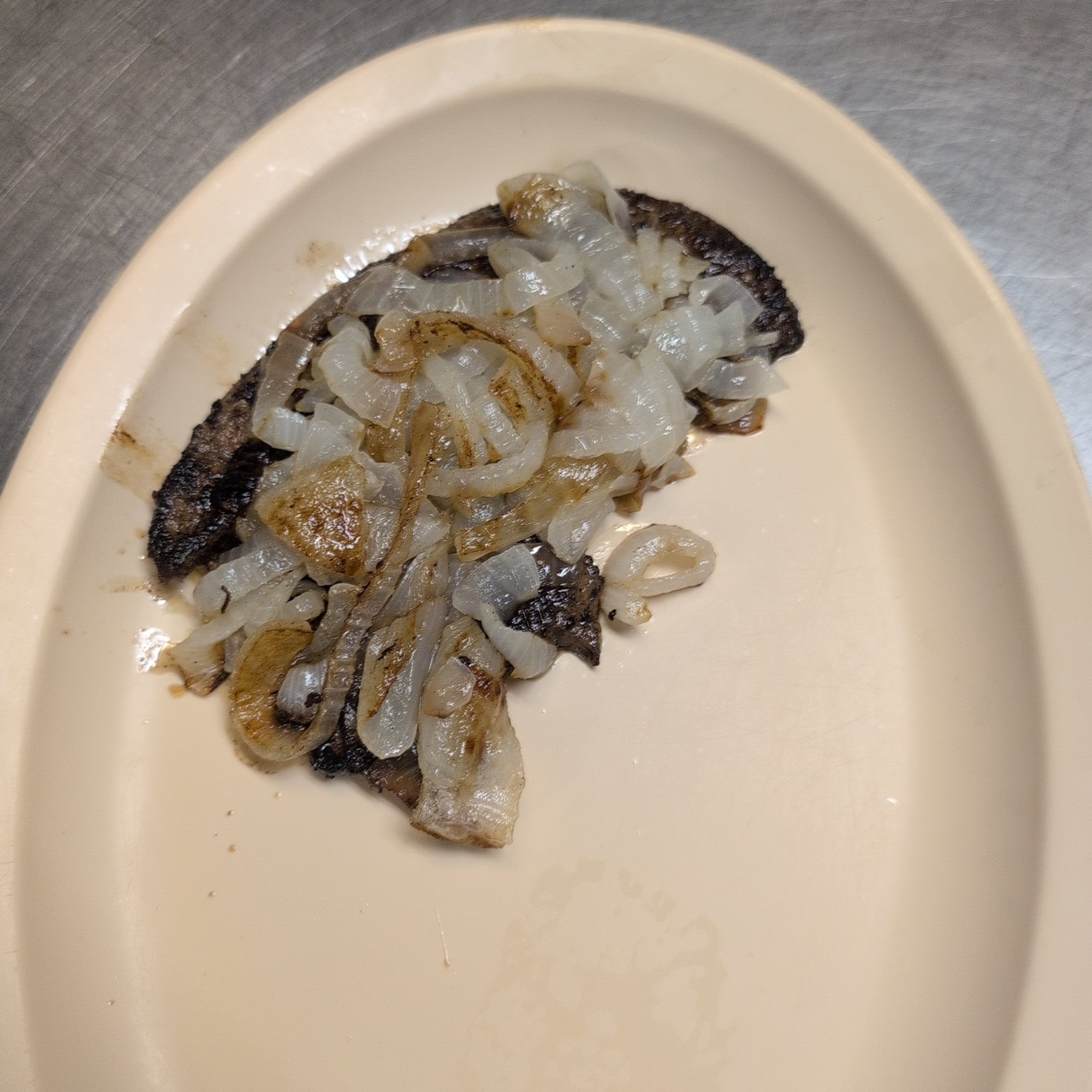 Beef Liver with Grilled Onions