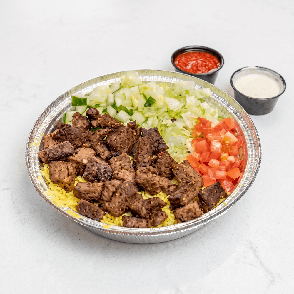 Lamb Over Rice Plate