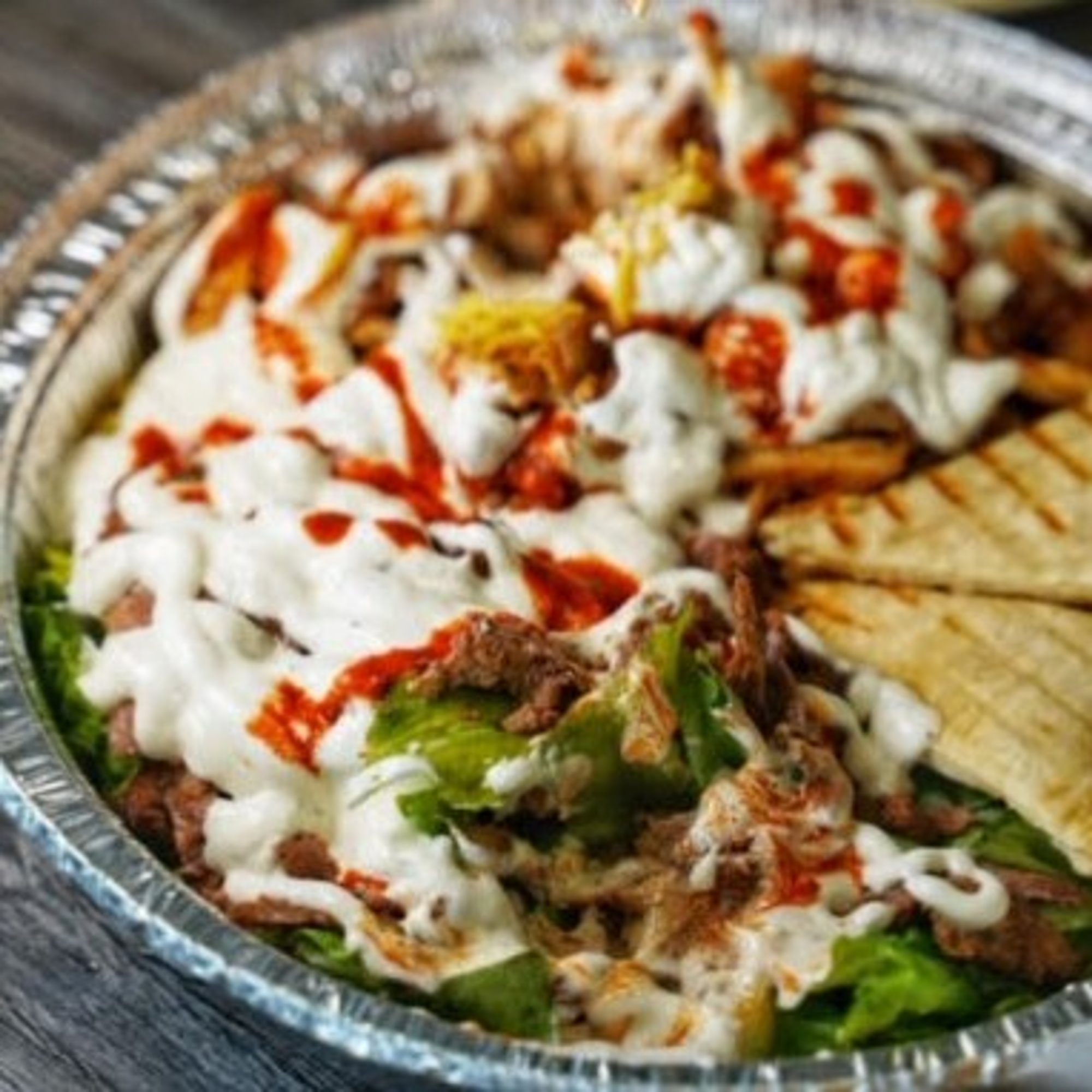 Lamb Kabab over Rice