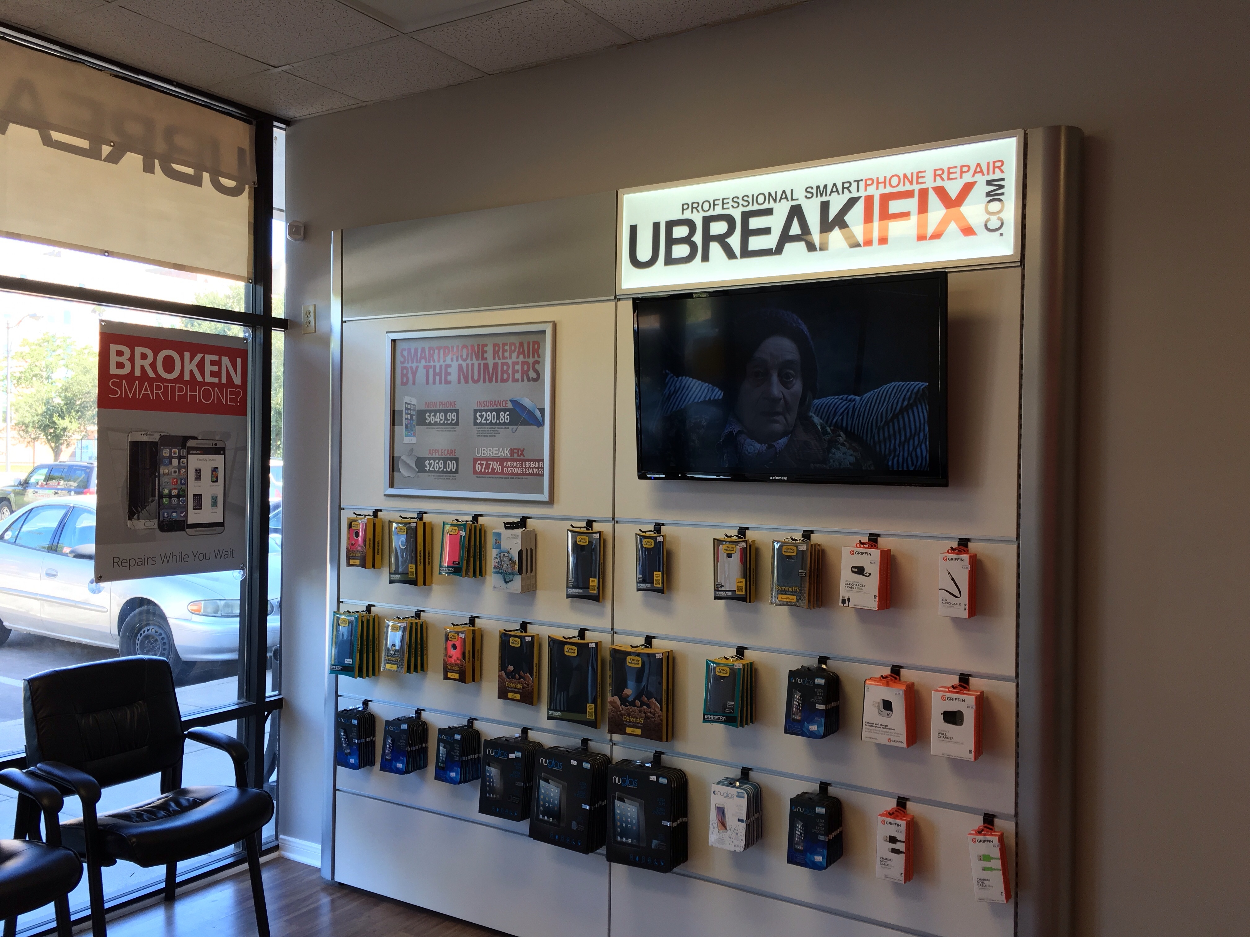 screen u 8 break iphone i fix 446 West   n49.com TX uBreakiFix Street,  Houston,  19th