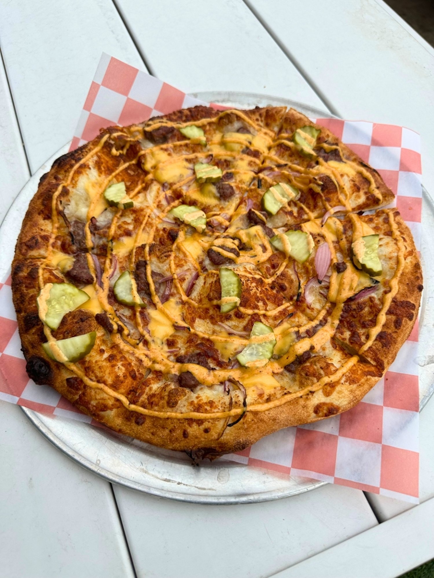 Smash Burger Pizza 10"