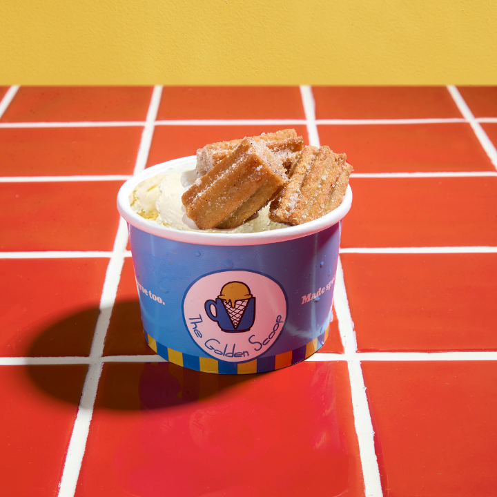 VANILLA ICE CREAM & CHURRO BITES