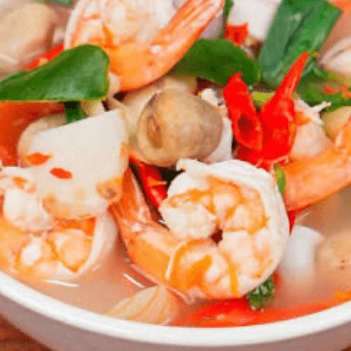 Hot & Sour Shrimp Soup