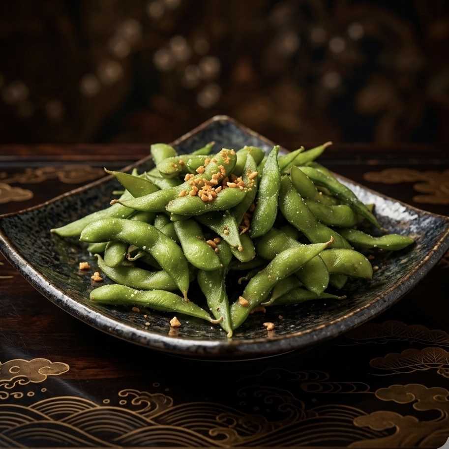 Garlic Edamame