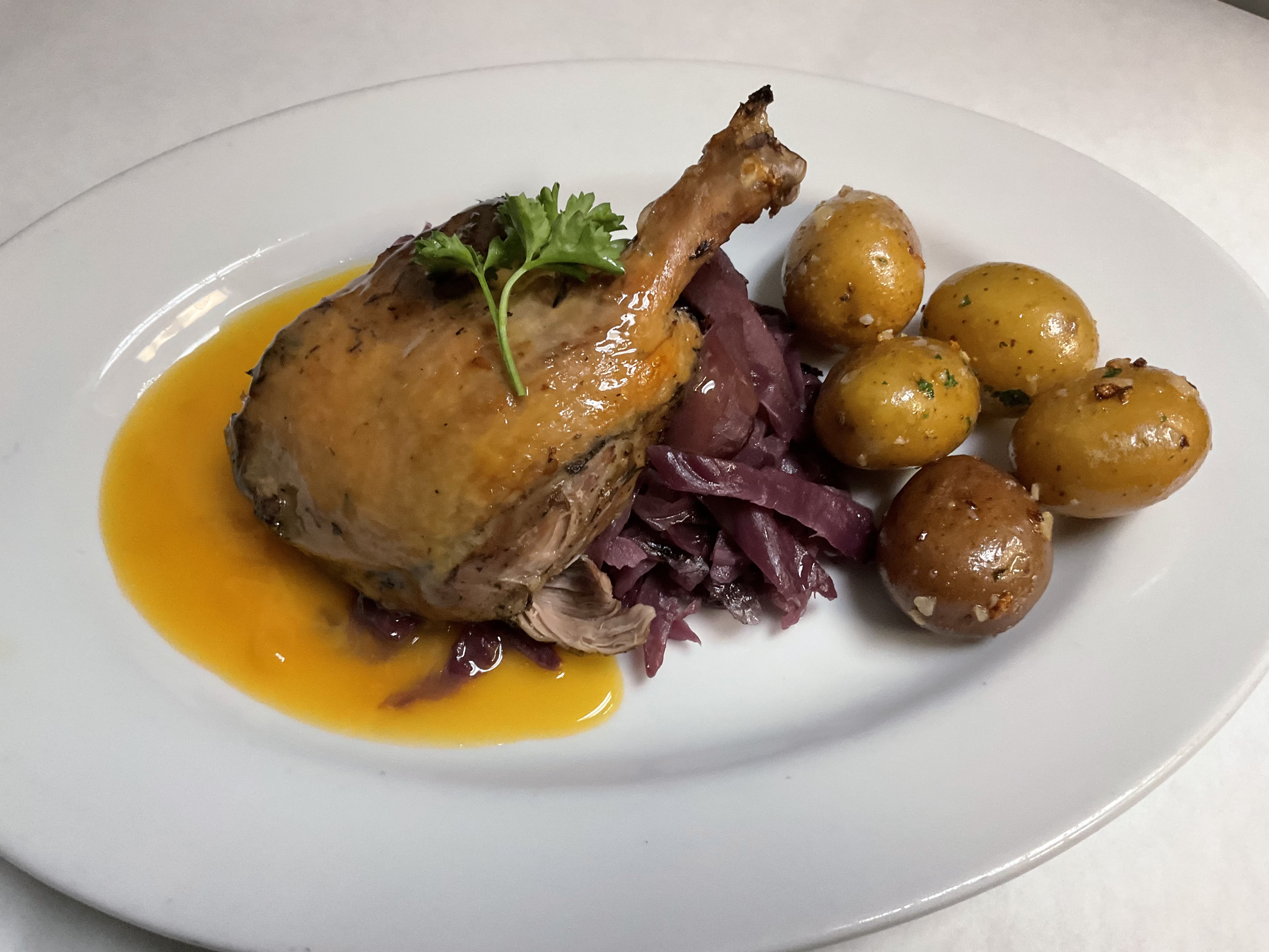 Crispy Duck leg Confit
