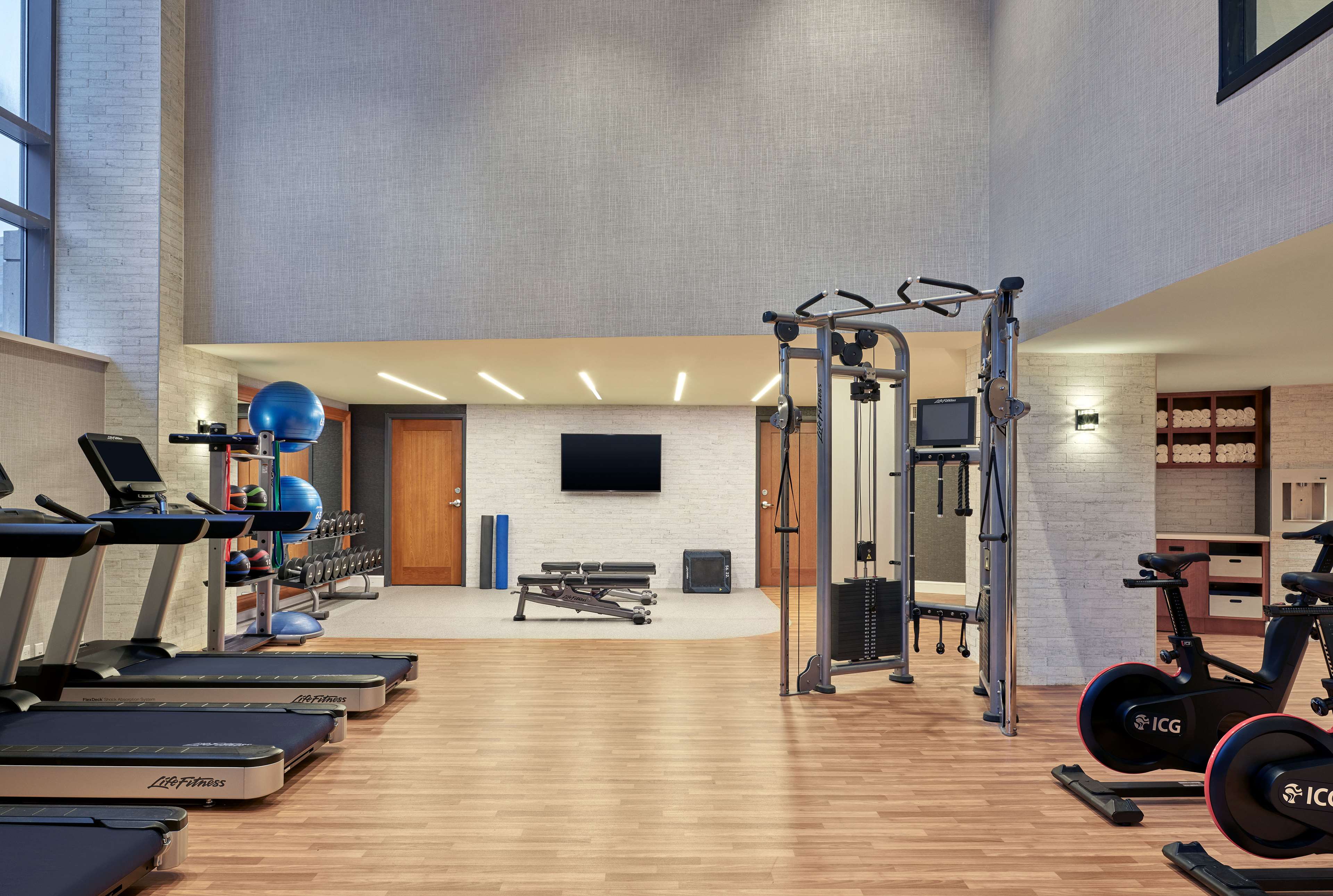 Health club  fitness center  gym