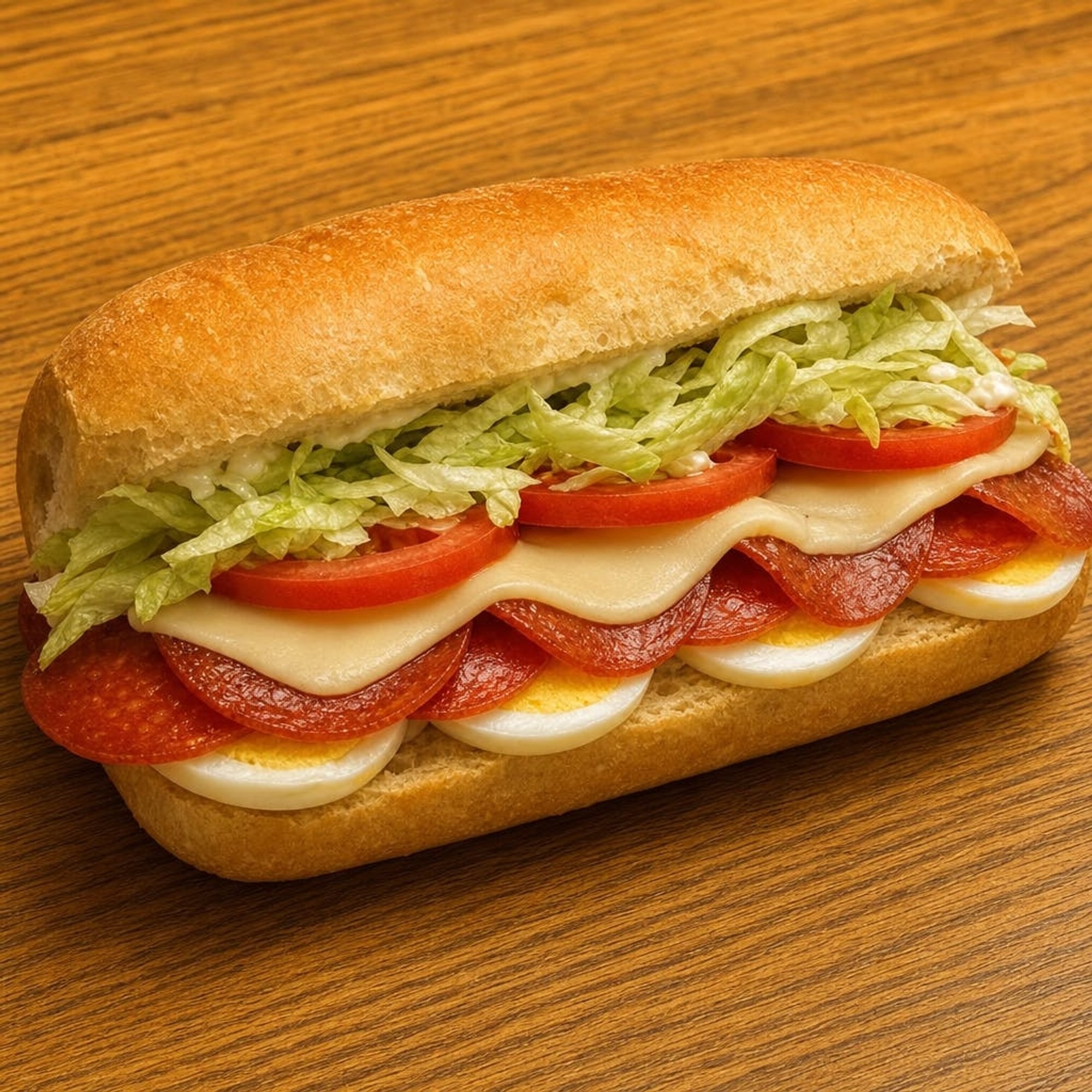 Pepperoni & Egg Grinder