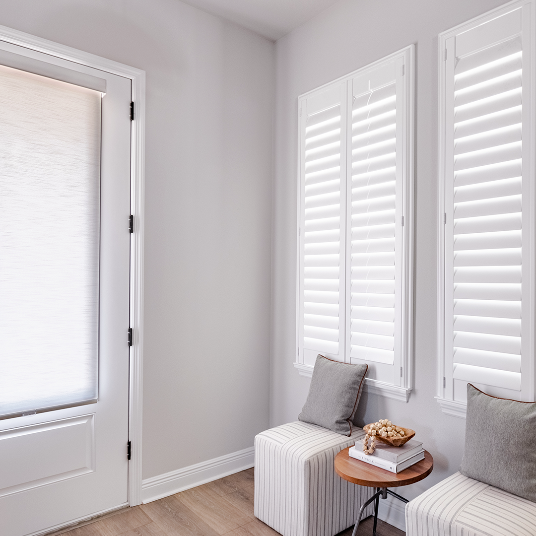 Interior Shutters and Roller Shade