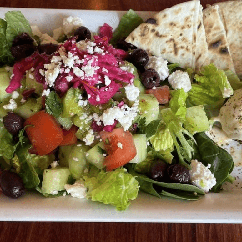 Greek Salad with Falafel