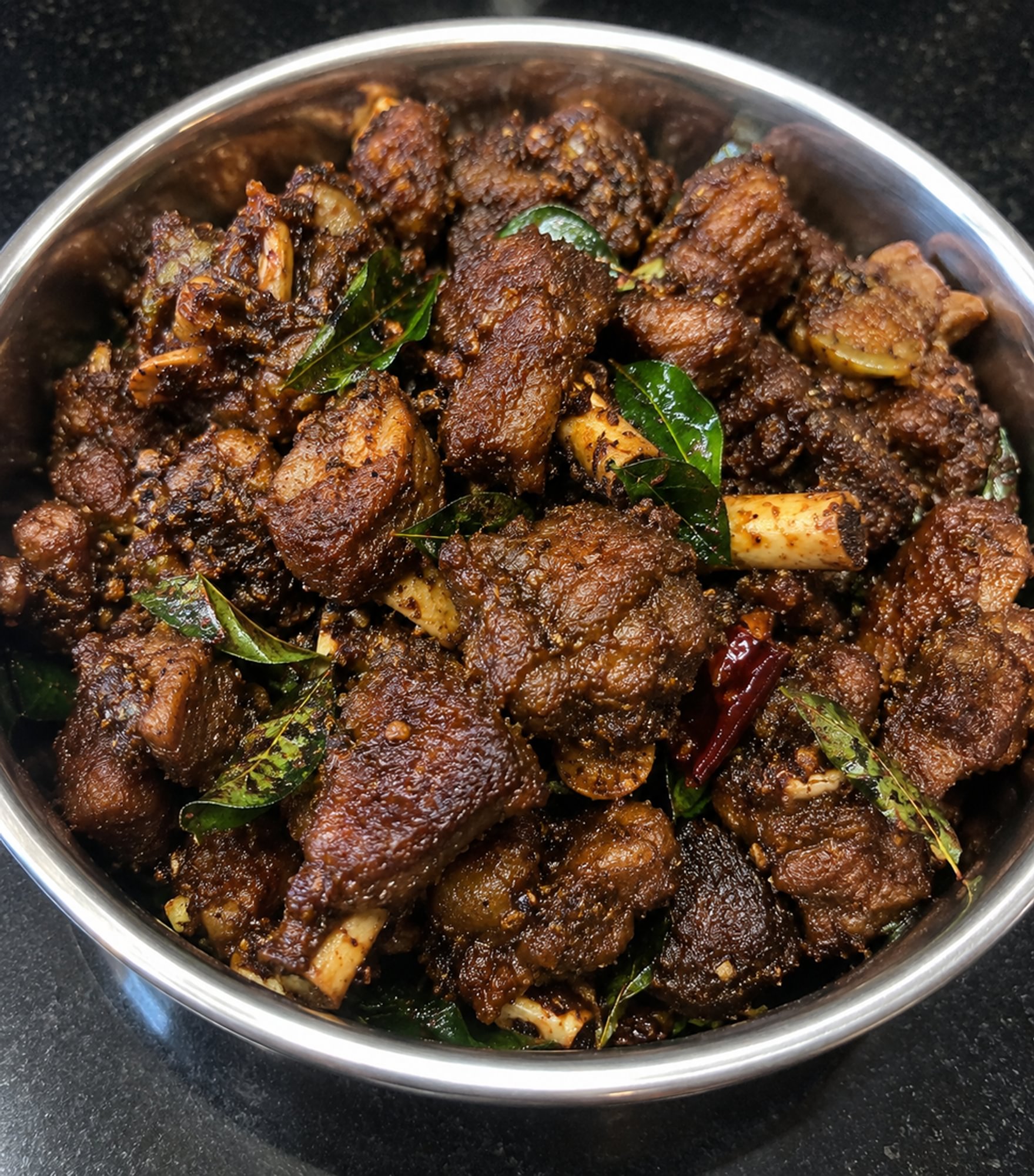 Ghee Roast Mutton Fry