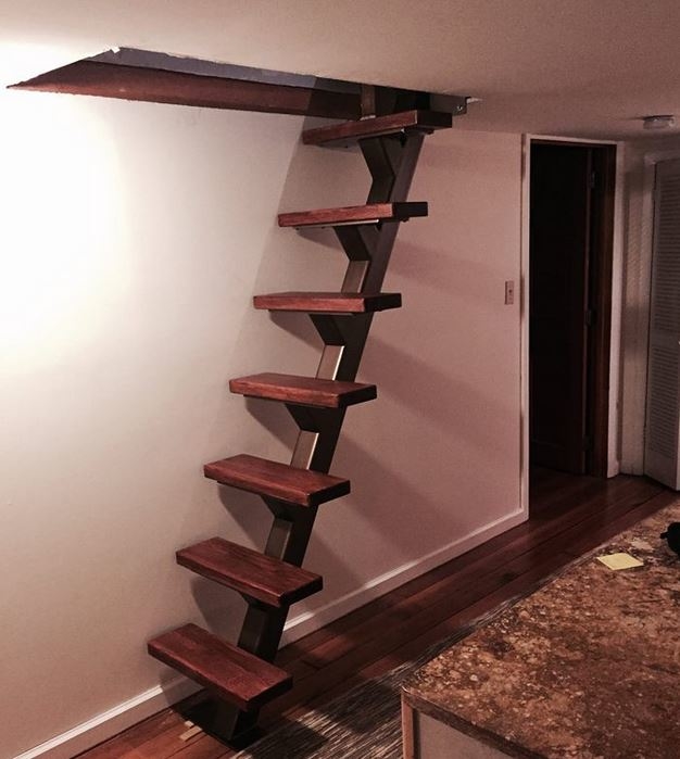 Straight Stringer Stairs