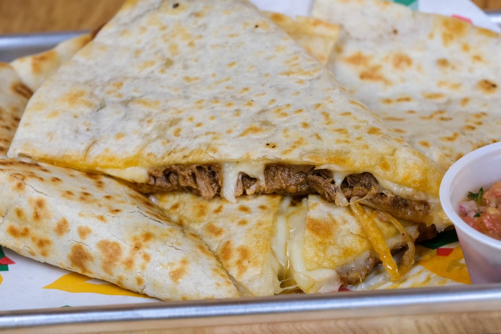 Beef Brisket Barbacoa Quesadilla