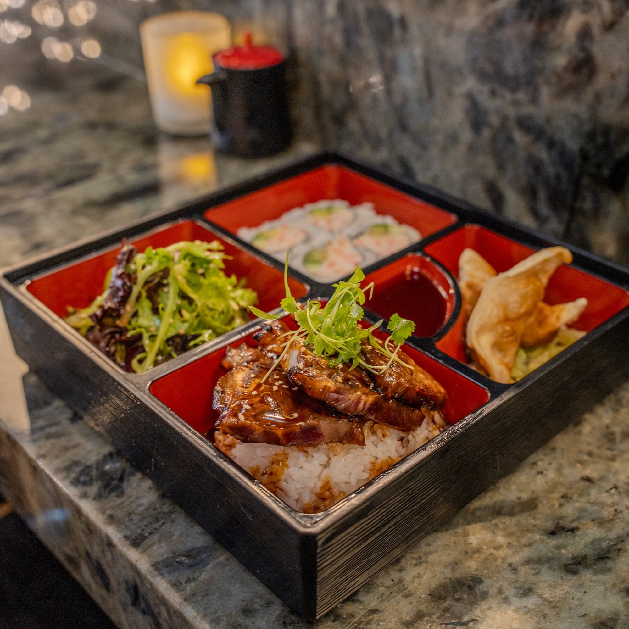 Kalbi Beef Bento