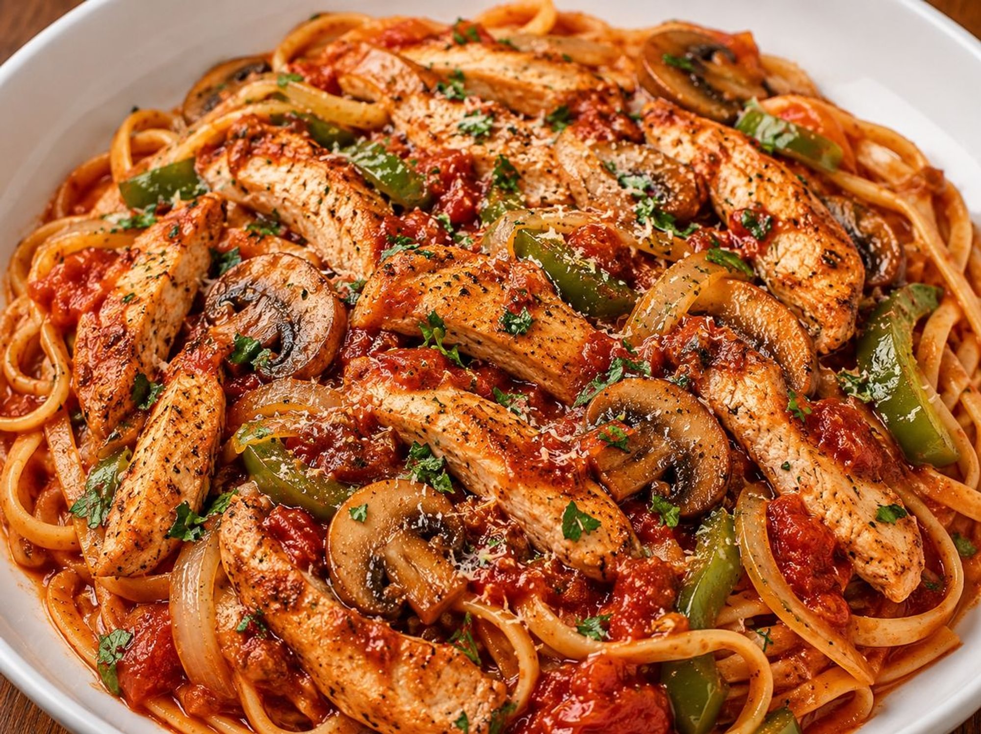 CHICKEN CACCIATORE LINGUINE