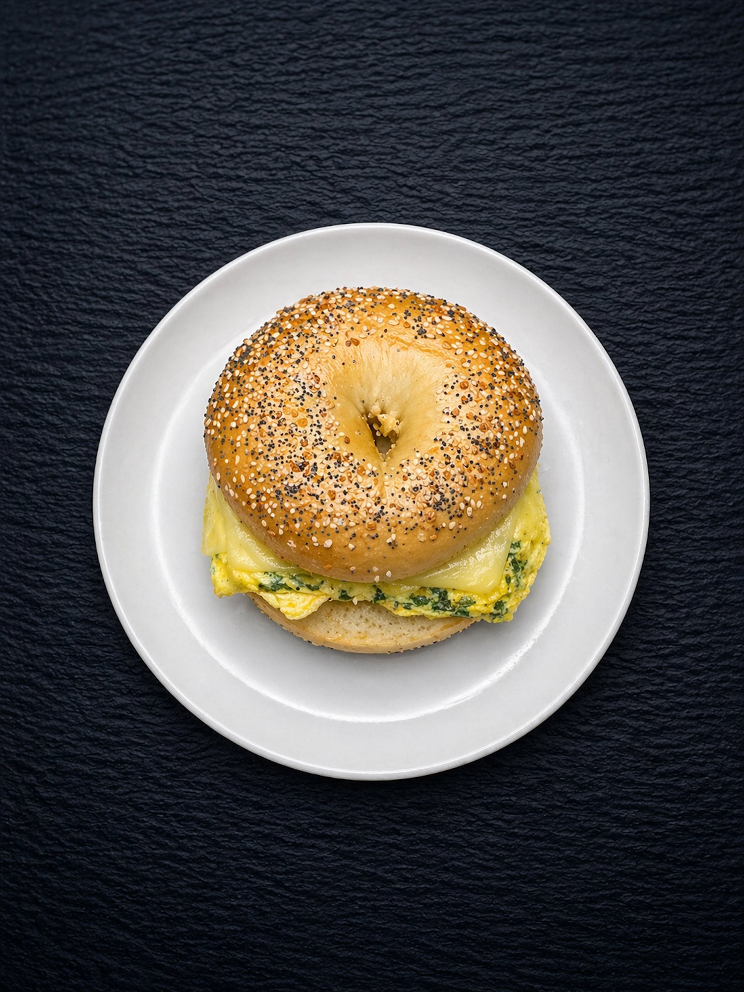 E7 Spinach & Swiss Omelet Sandwich