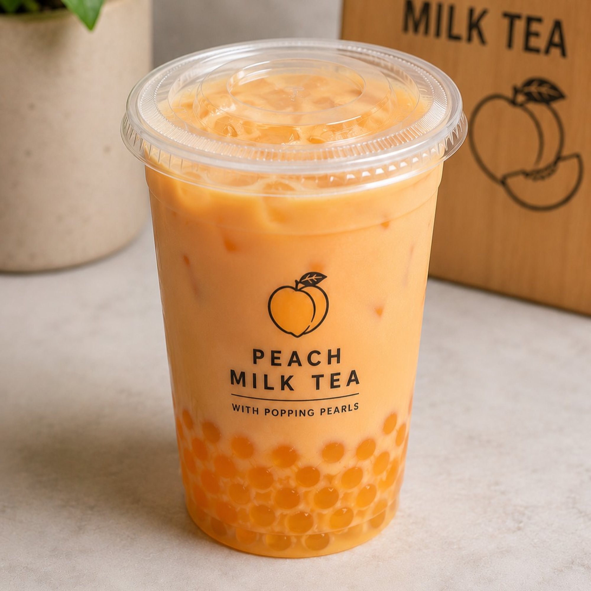 Peach Milk Tea
