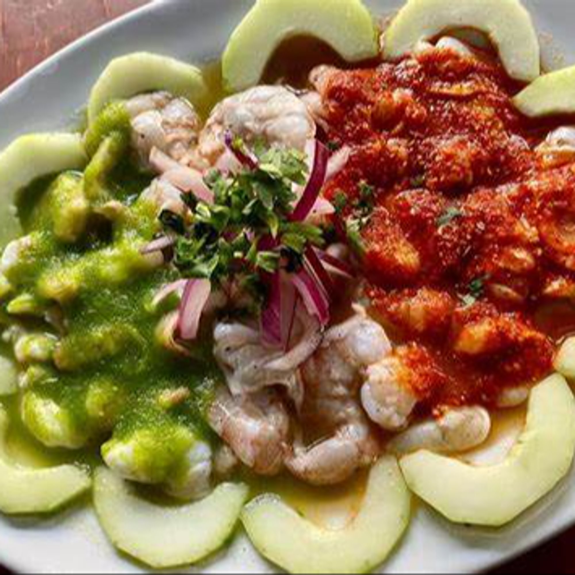  Aguachiles tri-color