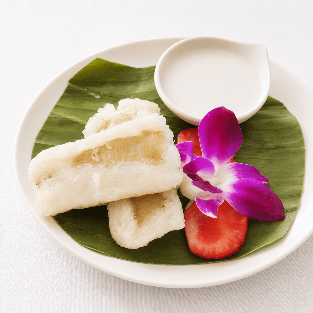 Sticky Rice Coconut Banana Cake