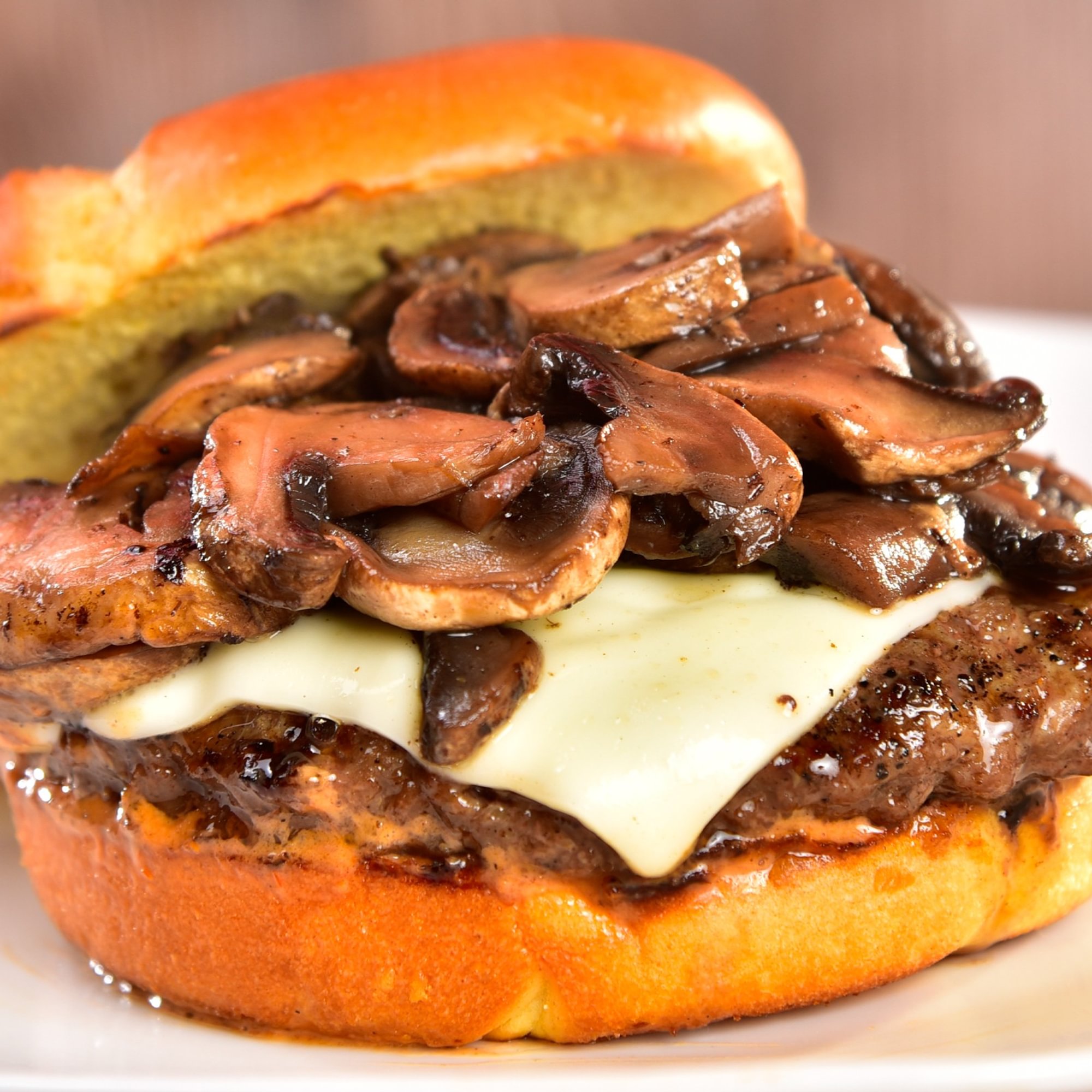 Mushroom Swiss Burger