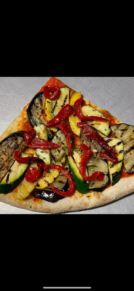 Grilled Veggies Pizza Slice