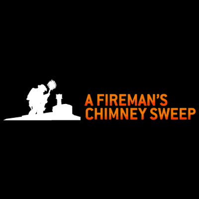 A Fireman's Chimney Sweep Logo