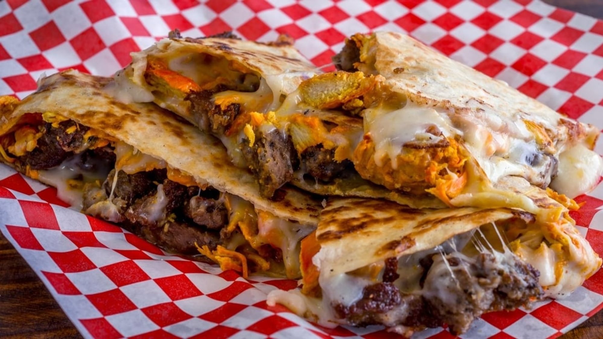 Gyro and Chicken Quesadilla