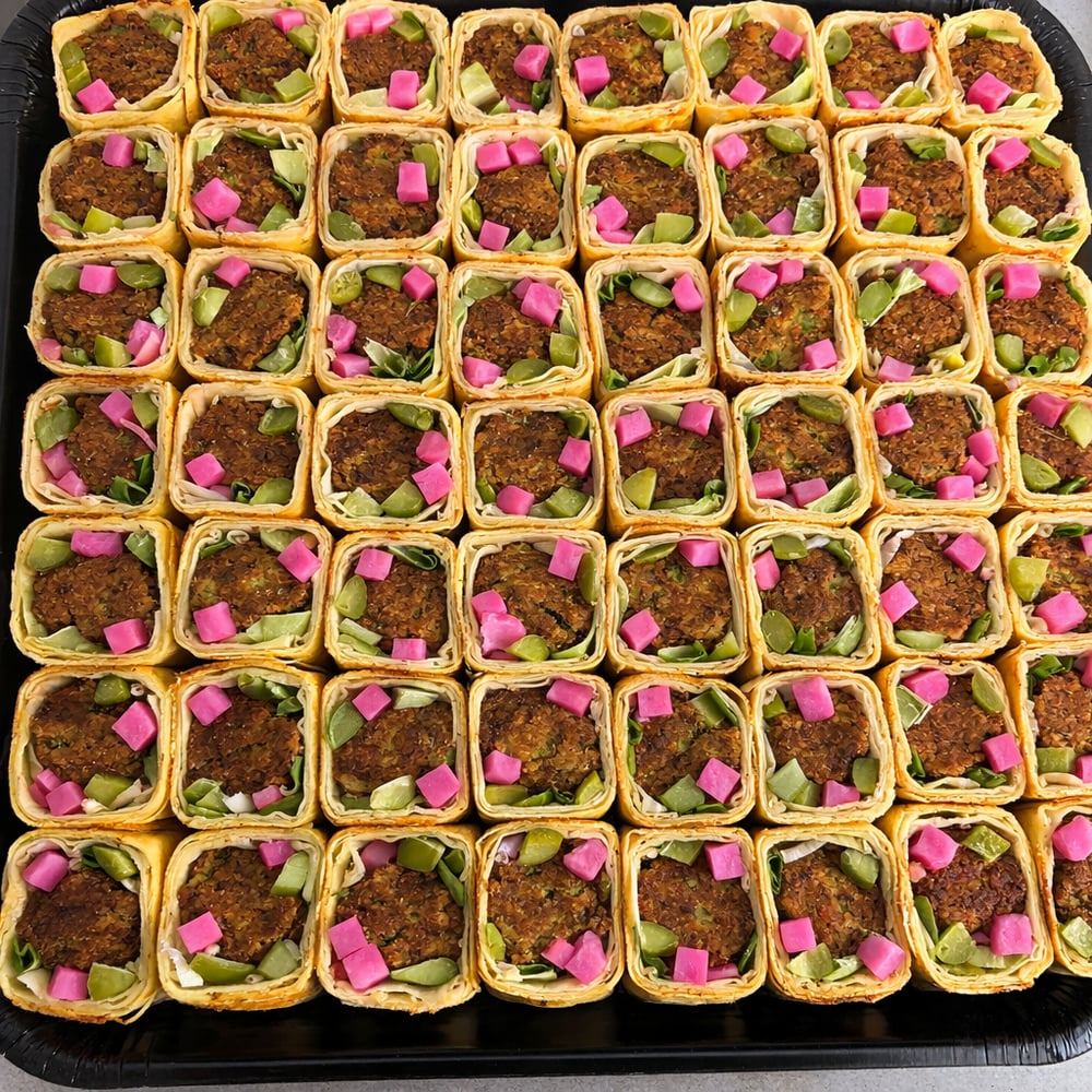 Full Tray Falafel Shawarma (Feeds 12-14 People)
