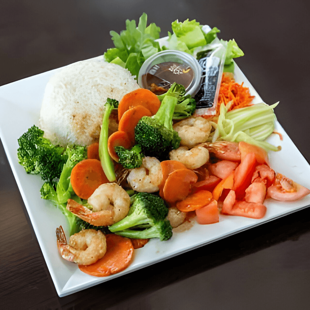 L4. Shrimp Stir Fry Plate