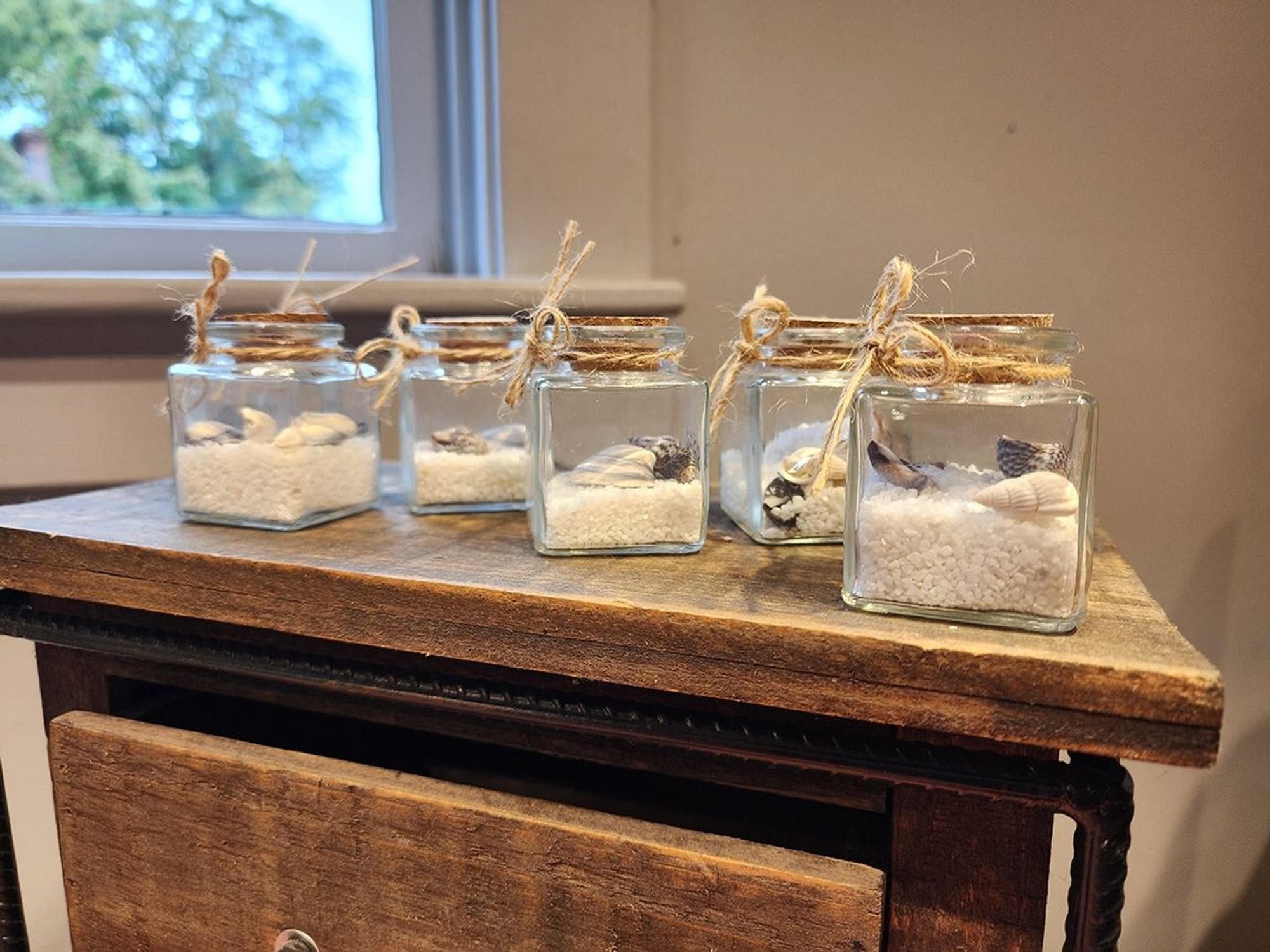 Square Sand/Shell Bottle