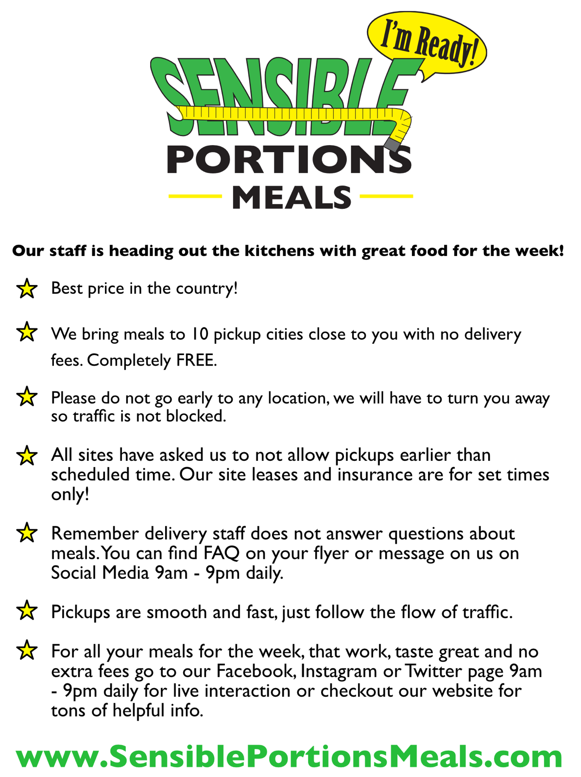 Sensible Portions Meals, Mandeville