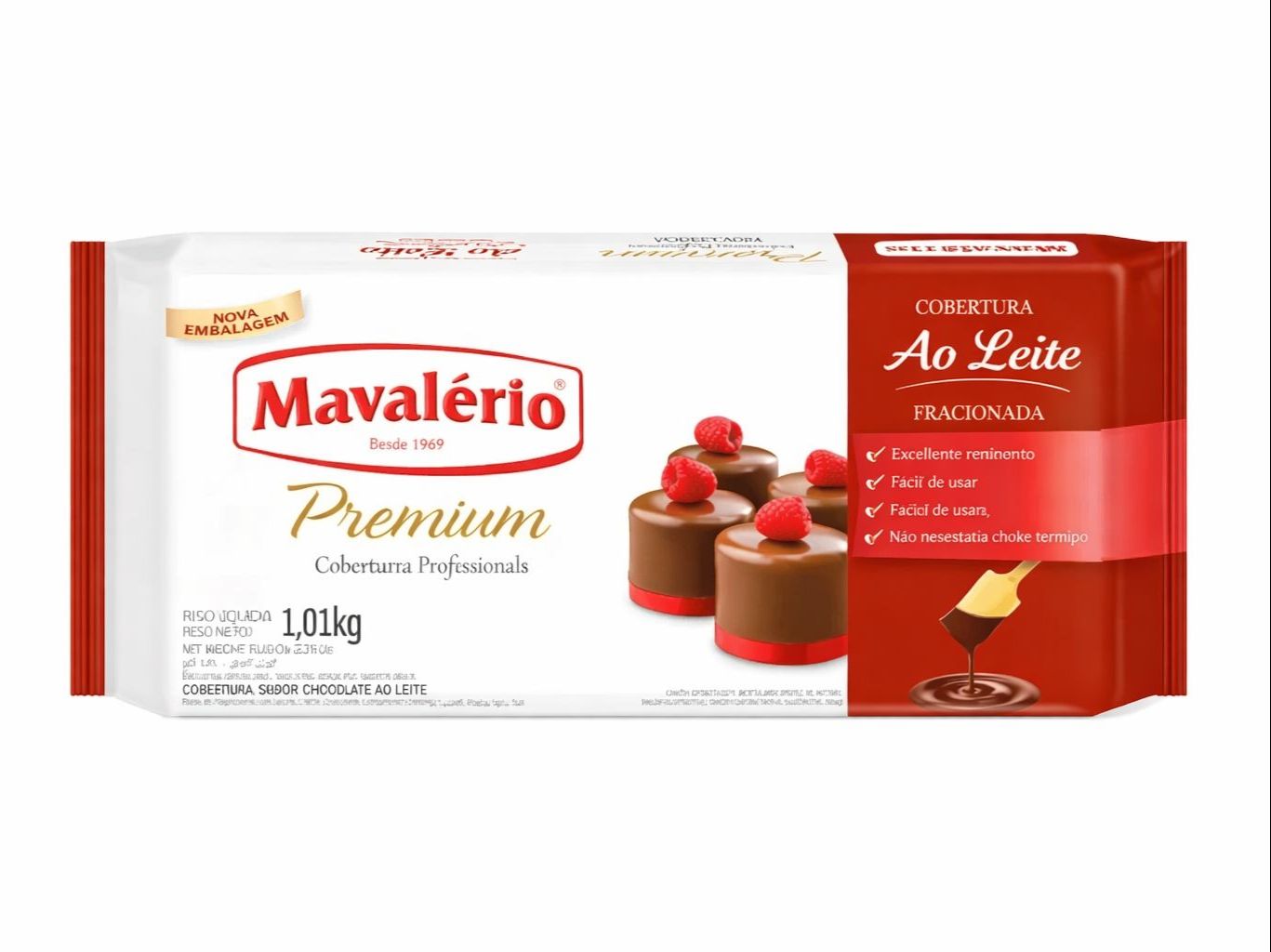 Chocolate Mavalerio Barra Ao Leite 1.01kg