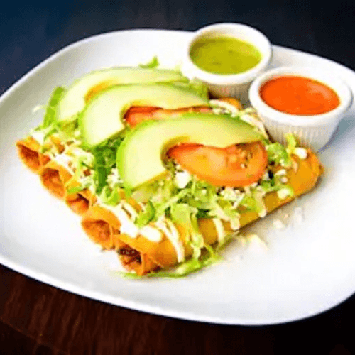 Sausage and Potato Flauta